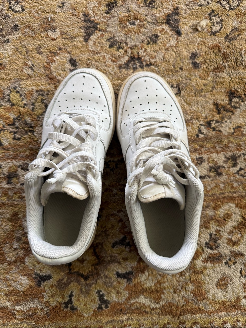 Nike Air Force 1 White Sneakers Size 6Y or 7.5 Women’s